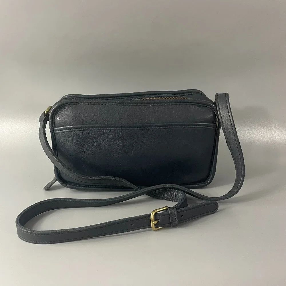 Vintage Coach Multi compartment Zip | #9974 | Navy - Picture 1 of 16